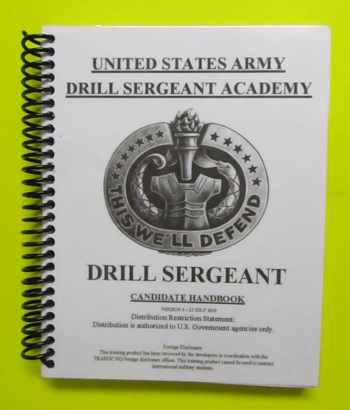Drill Sergeant Candidate Handbook / Modules - 2019 - Mini size - Click Image to Close